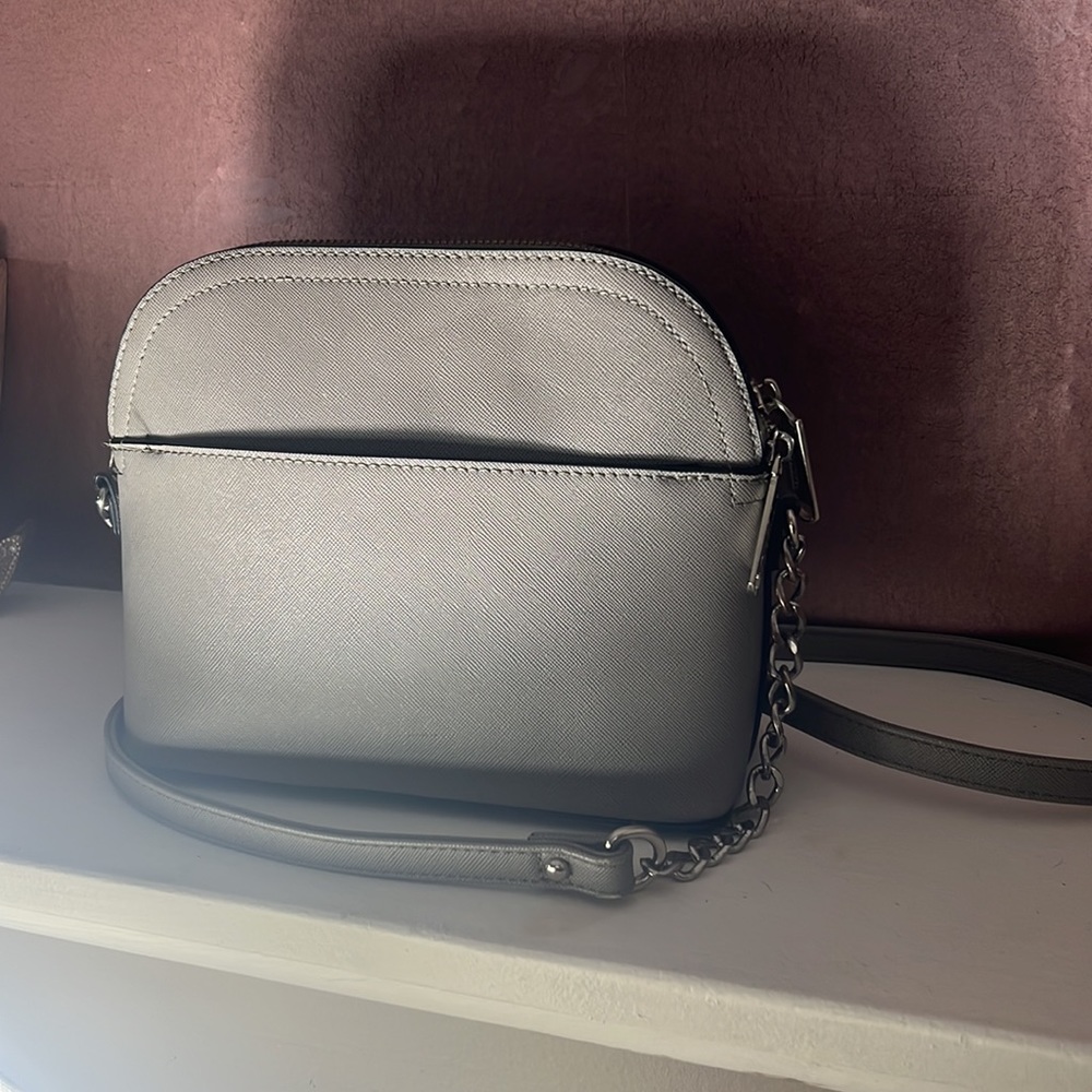 Gray Steve Madden purse with long strap - Picture 2 of 3